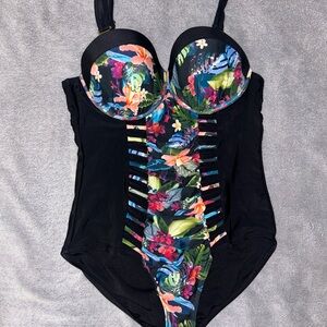 Swimsuits For All Tropical Floral Kids Bodysuit